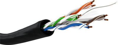 Goobay 77625 nätverkskablar Svart 100 m Cat6 U/UTP (UTP)