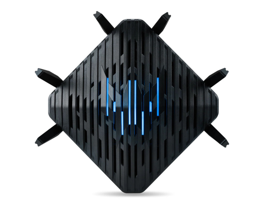 Acer Predator Connect W6 Wi Fi 6E trådlös router Gigabit Ethernet Triband (2,4 GHz/5 GHz/6 GHz) Svart