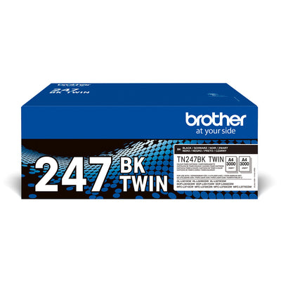 Brother TN-247BKTWIN Tonerkassett 2 styck Original Svart