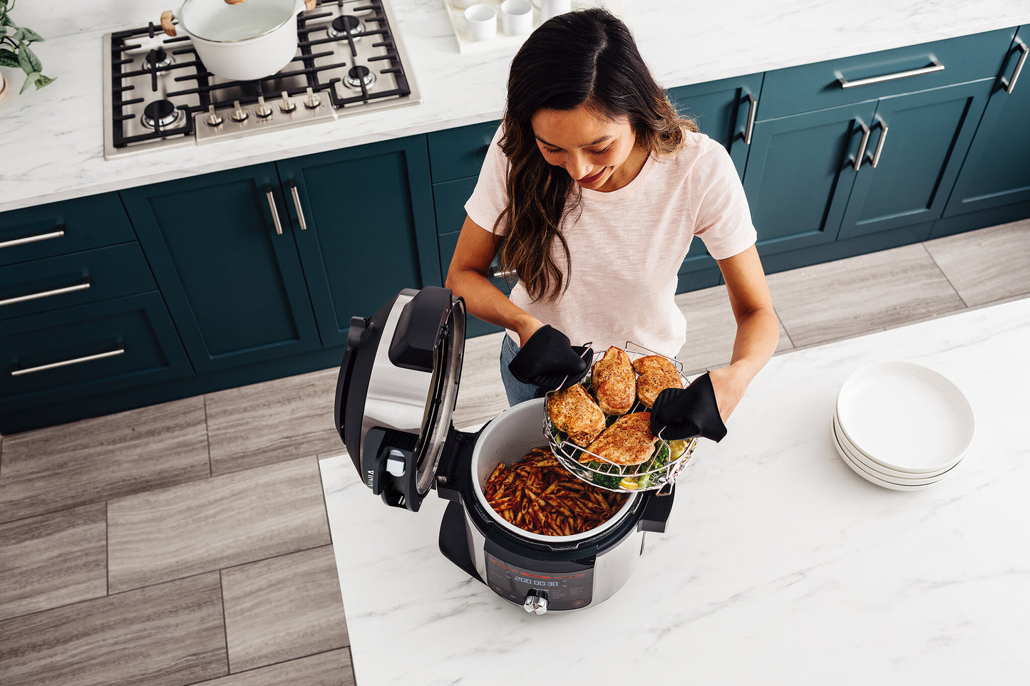 Ninja OL750EU multicooker 7,5 l 1760 W Svart, Rostfritt stål