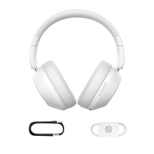 Baseus Bass 30 Max Headset Kabel & Trådlös Huvudband Samtal/musik Bluetooth Vit