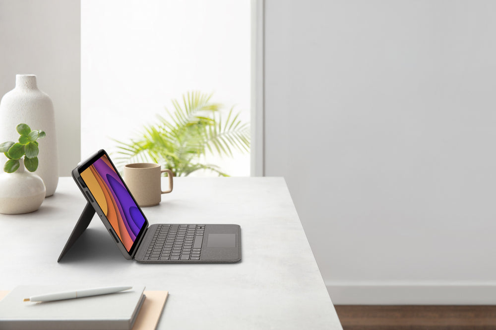 Logitech Folio Touch QWERTY Nordic Smart Connector Grå