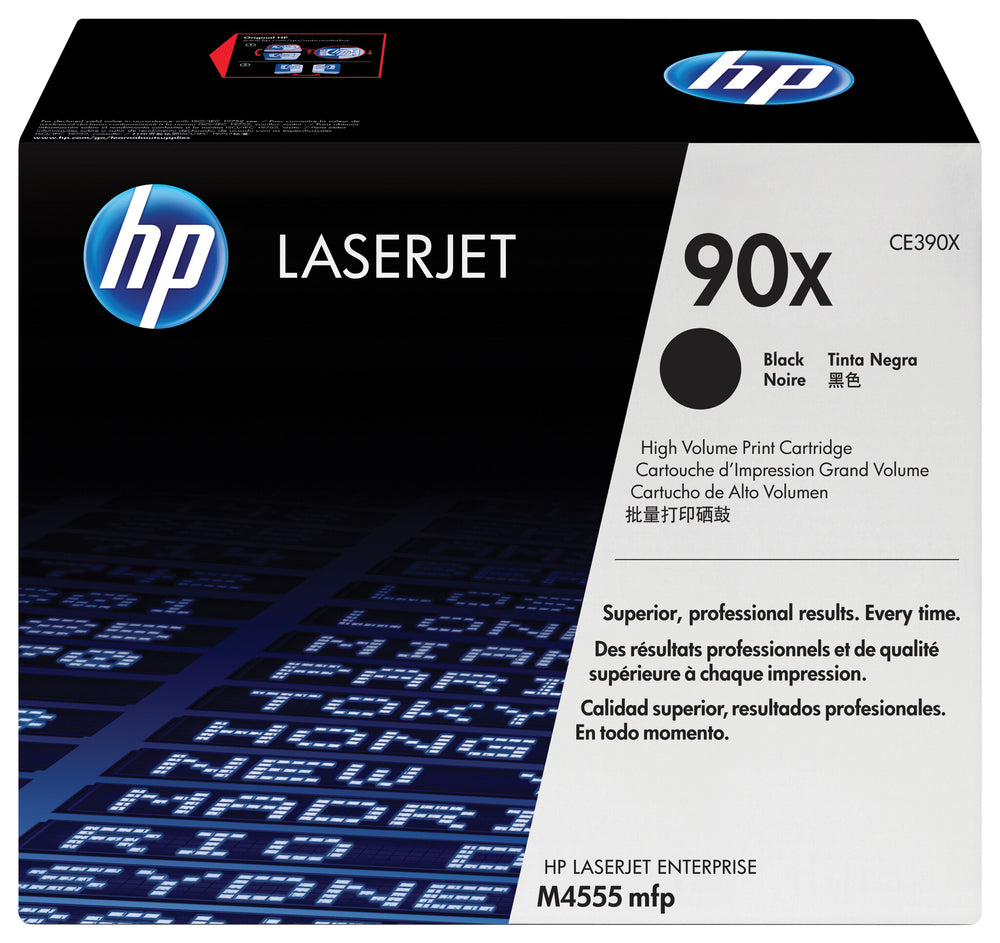 HP 90X svart LaserJet-tonerkassett med hög kapacitet, original