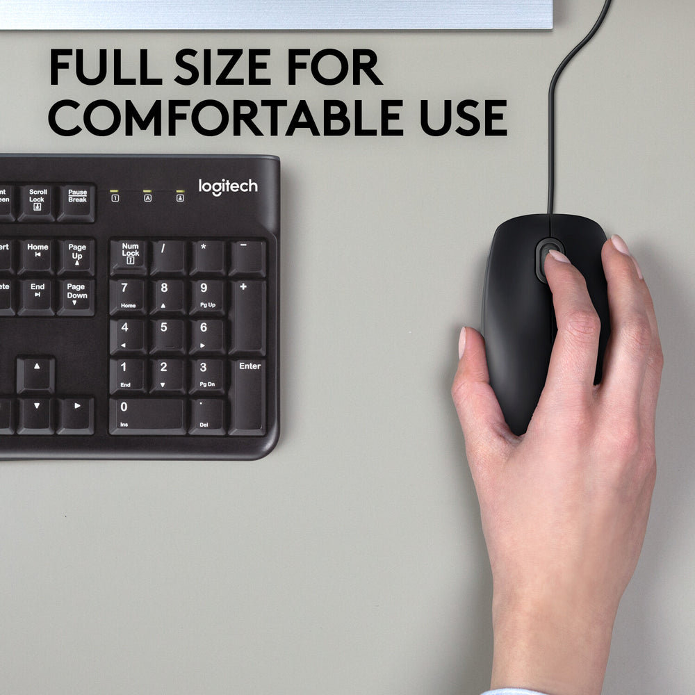 Logitech B110 Silent datormöss Kontor Ambidextrous USB Type-A Optisk 1000 DPI