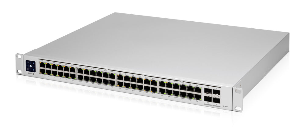 Ubiquiti UniFi Pro 48-Port PoE hanterad L2/L3 Gigabit Ethernet (10/100/1000) Strömförsörjning via Ethernet (PoE) stöd 1U Silver