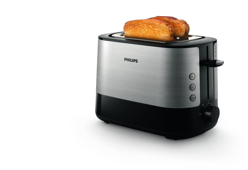 Philips Viva Collection HD2635/90 brödrostar 7 2 skivor Svart, Titan