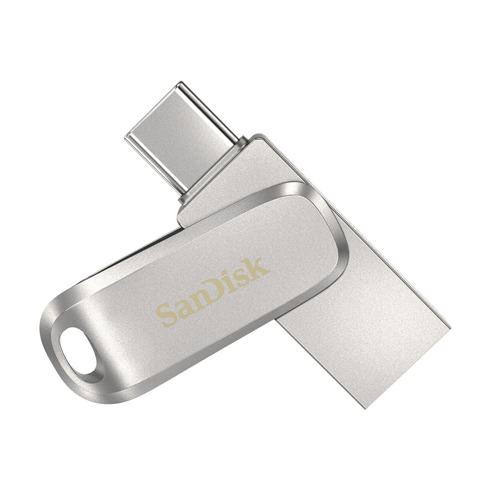 SanDisk Ultra Dual Drive Luxe USB-sticka 128 GB USB Type-A / USB Type-C 3.2 Gen 1 (3.1 Gen 1) Rostfritt stål