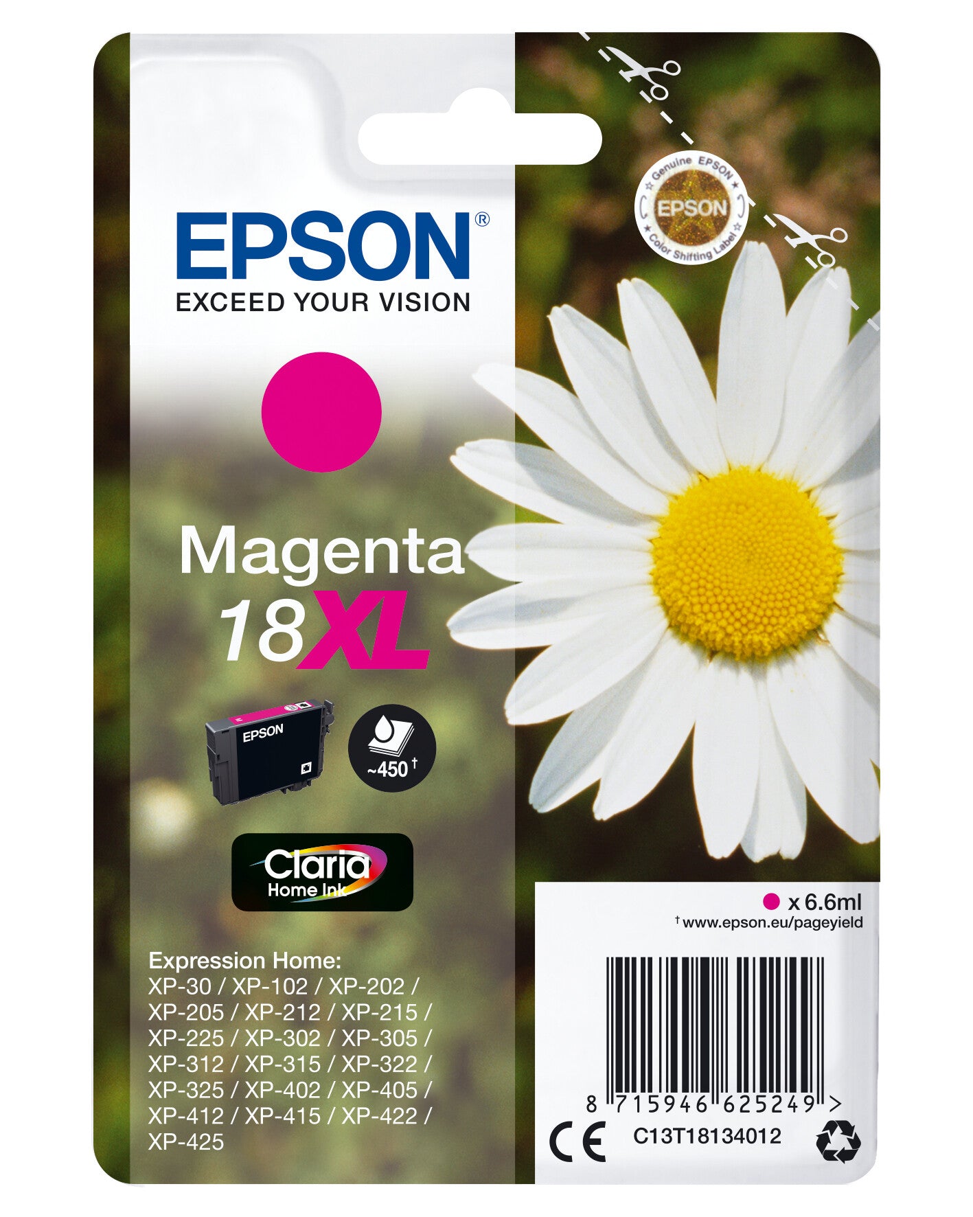 Epson Daisy Enpack magenta 18XL Claria Home-bläck