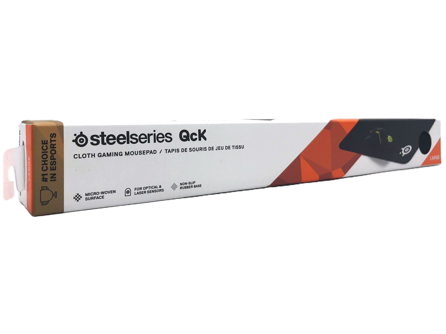 SteelSeries QcK Large – Musmatta i Micro-Woven Cloth med Anti-Slip (45×40 cm)