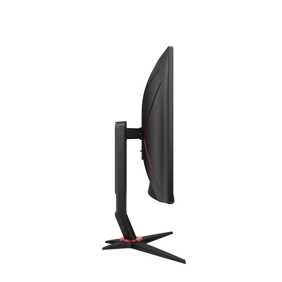 AOC CQ27G2S/BK platta pc-skärmar 68,6 cm (27") 2560 x 1440 pixlar Quad HD Svart, Röd