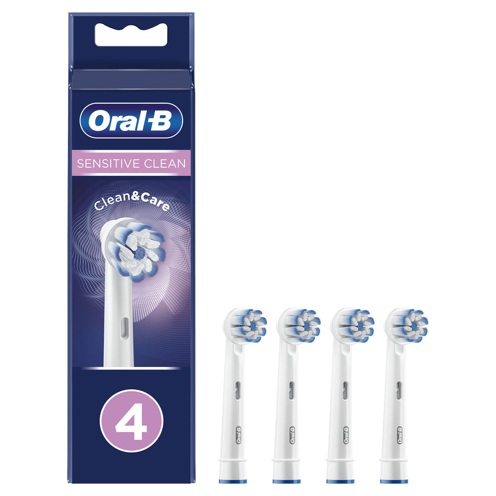 Oral-B Sensitive Clean 80339545 tandborsthuvuden 4 styck Vit