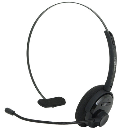 LogiLink BT0027 hörlur och headset Trådlös Huvudband Kontor/callcenter Bluetooth Svart