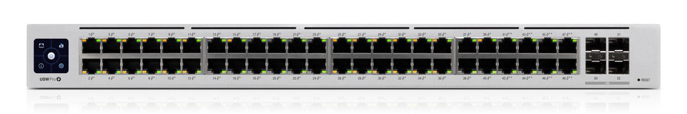 Ubiquiti UniFi Pro 48-Port PoE hanterad L2/L3 Gigabit Ethernet (10/100/1000) Strömförsörjning via Ethernet (PoE) stöd 1U Silver