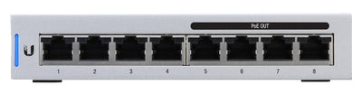 Ubiquiti UniFi Switch 8 hanterad Gigabit Ethernet (10/100/1000) Strömförsörjning via Ethernet (PoE) stöd Grå