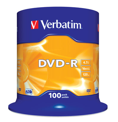 Verbatim DVD-R Matt Silver 4,7 GB 100 styck