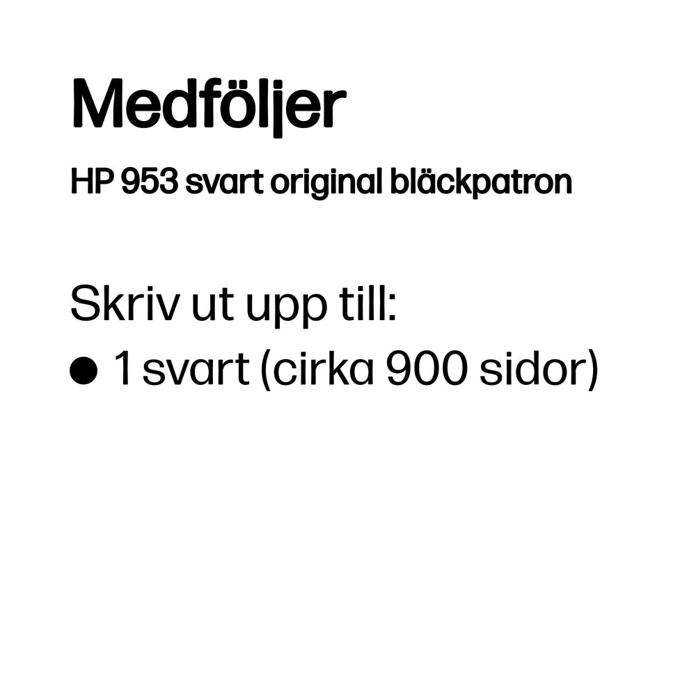 HP 953 svart original bläckpatron