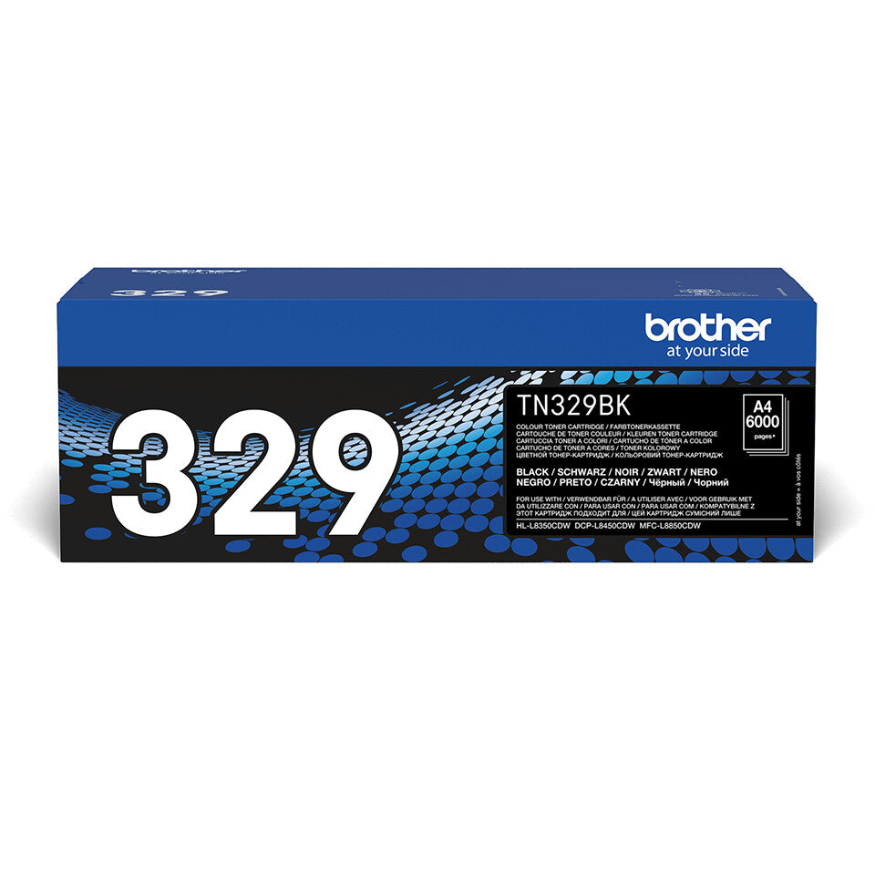Brother TN-329BK Tonerkassett 1 styck Original Svart