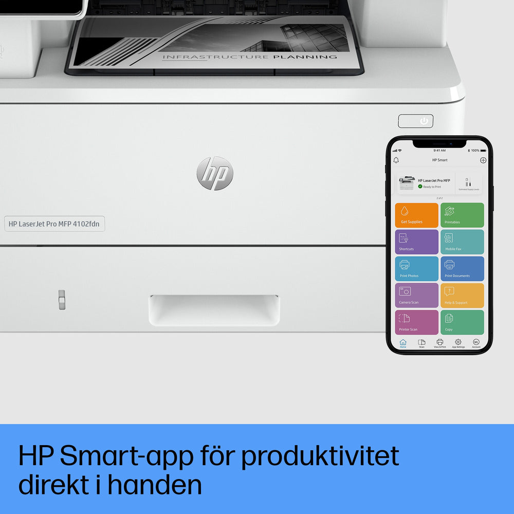HP LaserJet Pro MFP 4102fdn-skrivare
