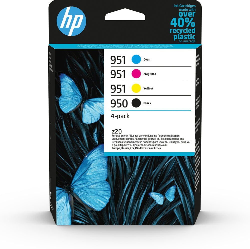 HP 950 svart/951 cyan/magenta/gul 4-pack originalbläckpatroner