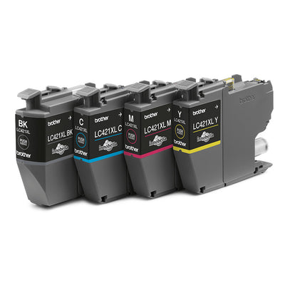 Brother LC421XLVALDR bläckpatroner 4 styck Original Svart, Cyan, Magenta, Gul