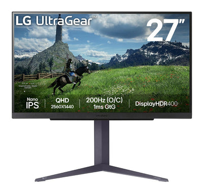 LG 27GS85Q-B platta pc-skärmar 68,6 cm (27") 2560 x 1440 pixlar Quad HD LCD Svart