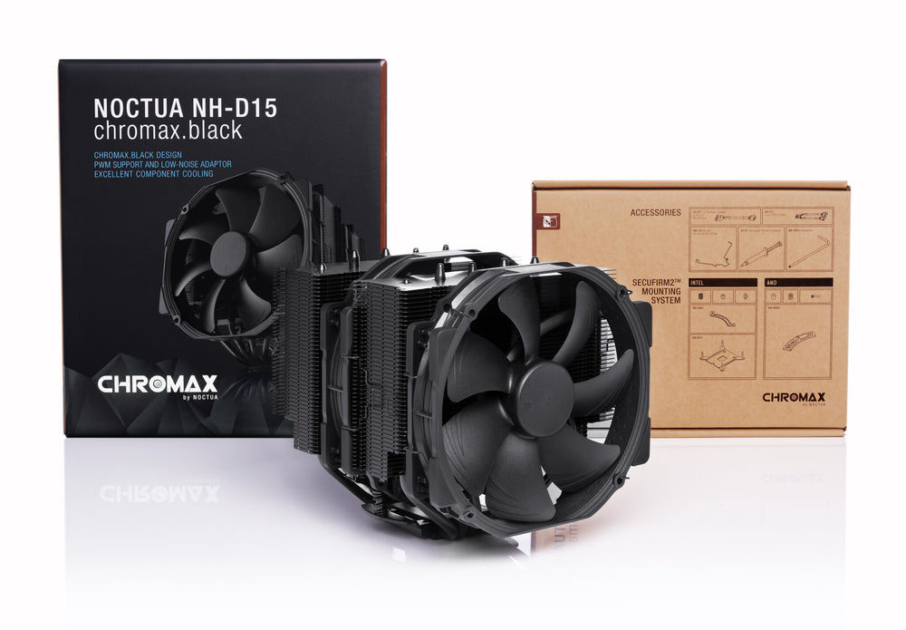 Noctua NH-D15 chromax.black Processor Kylare 15 cm Svart