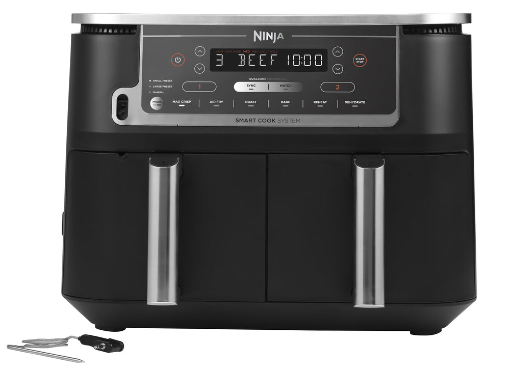 Ninja AF451EU fritös Single 9,5 l 2470 W Varmluftsfritös Svart