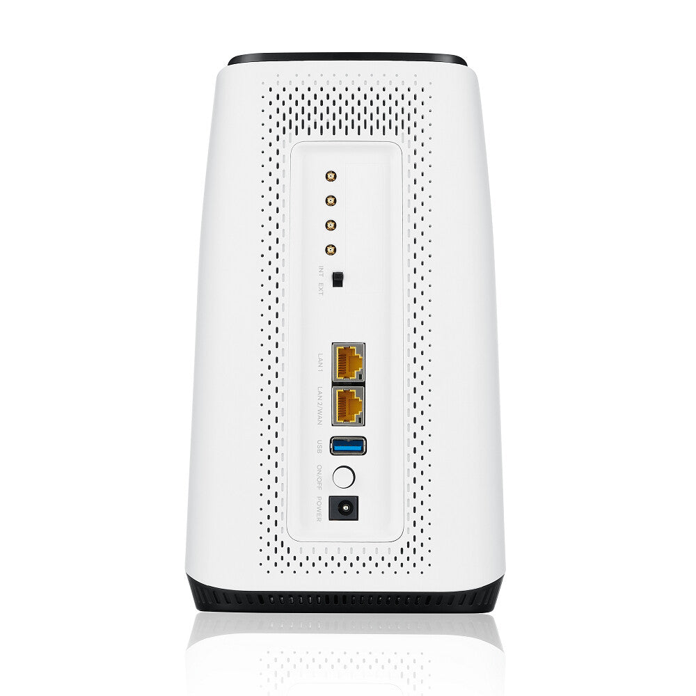 Zyxel FWA510 trådlös router Multi-Gigabit Ethernet Tri-band (2,4 GHz / 5 GHz / 5 GHz) 5G Svart, Vit