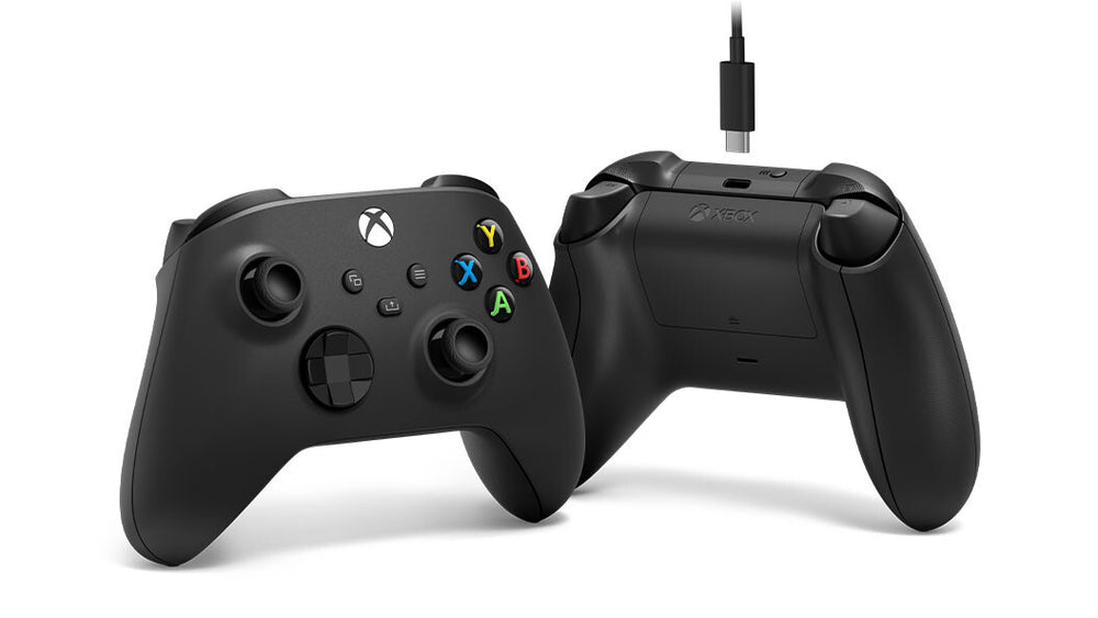 Microsoft Xbox Wireless Controller + USB-C Cable Svart Spelplatta Analog / Digital PC, Xbox One, Xbox One S, Xbox One X, Xbox Series S, Xbox Series X