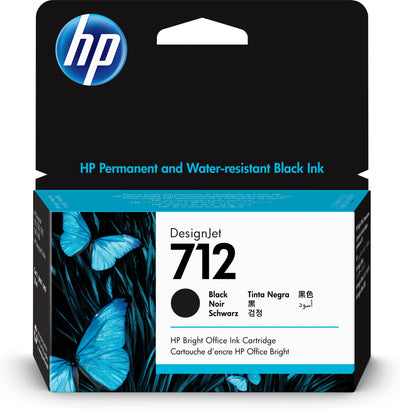 HP 712 38 ml svart DesignJet-bläckpatron