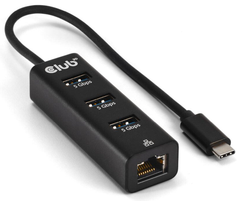 CLUB3D CSV-1549 gränssnittshubbar USB Type-C 5000 Mbit/s Svart