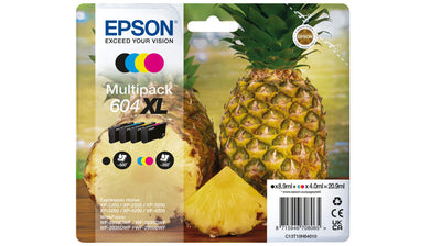 Epson 604XL bläckpatroner 4 styck Original Hög (XL) avkastning Svart, Cyan, Magenta, Gul