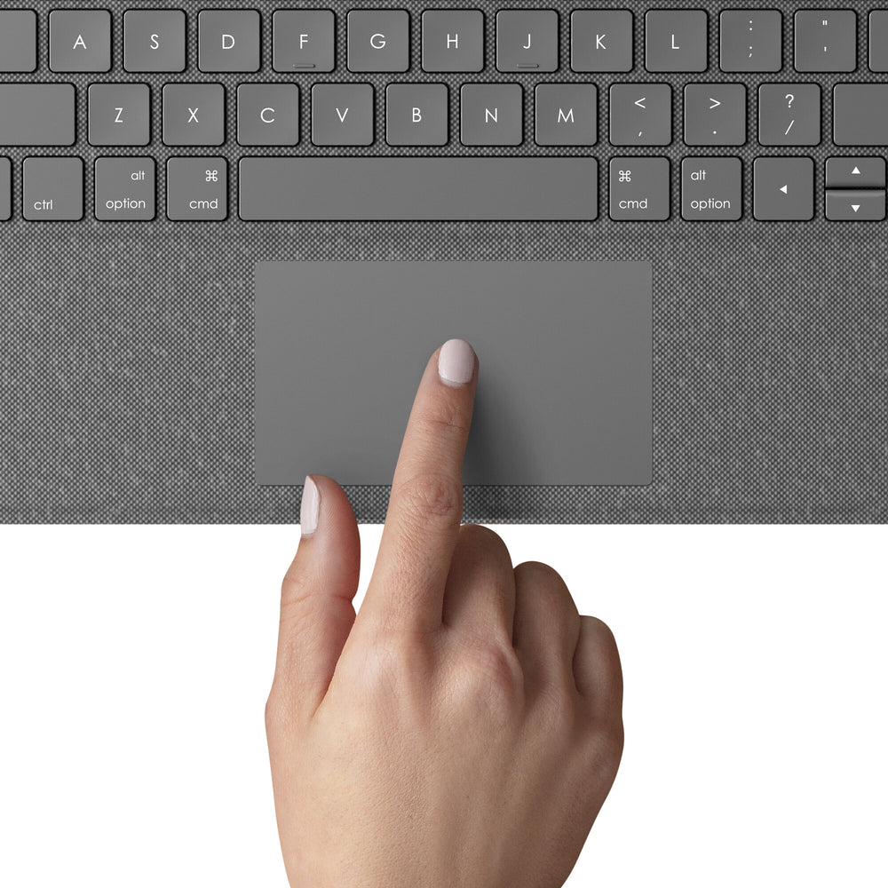 Logitech Folio Touch QWERTY Nordic Smart Connector Grå