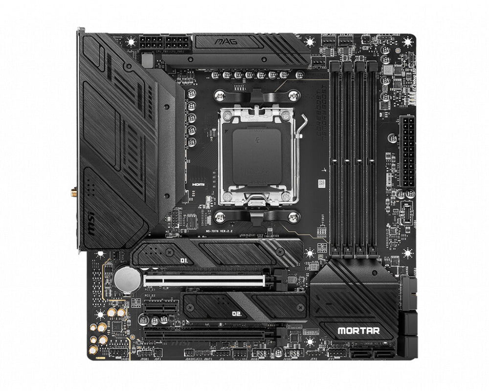 MSI MAG B650M MORTAR WIFI moderkort AMD B650 AM5-sockel micro ATX