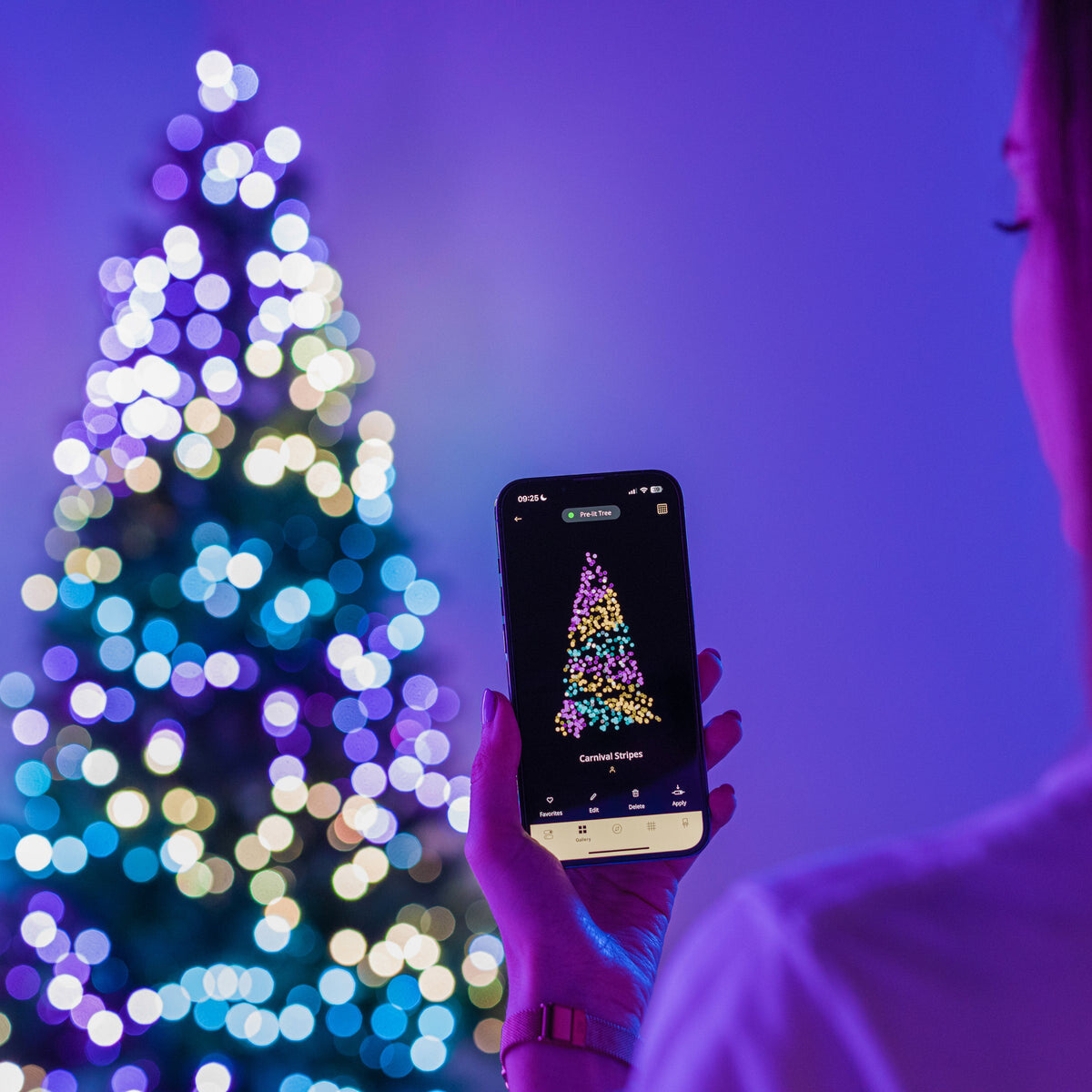 Twinkly Strings USB-C Pearls Smart ljusslinga Wi-Fi/Bluetooth