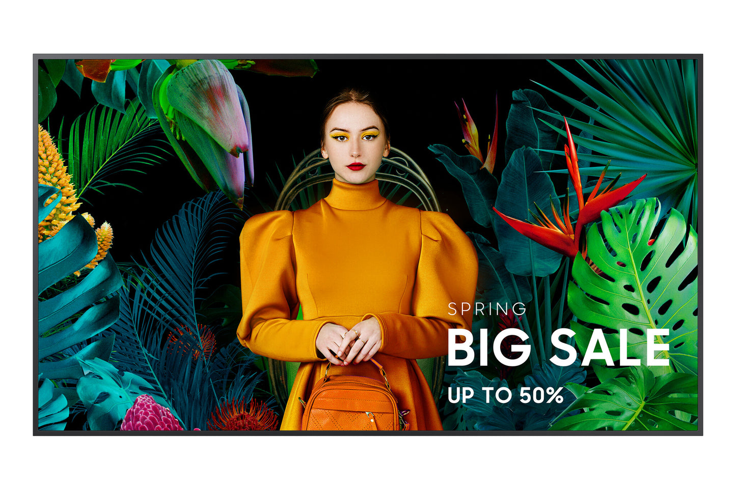Samsung QB50C Platt skärm för digital skyltning 127 cm (50") LCD Wi-Fi 350 cd/m² 4K Ultra HD Svart Inbyggd processor Tizen 16/7