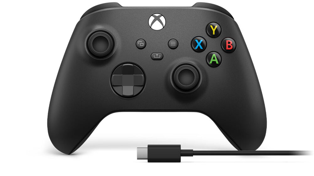 Microsoft Xbox Wireless Controller + USB-C Cable Svart Spelplatta Analog / Digital PC, Xbox One, Xbox One S, Xbox One X, Xbox Series S, Xbox Series X