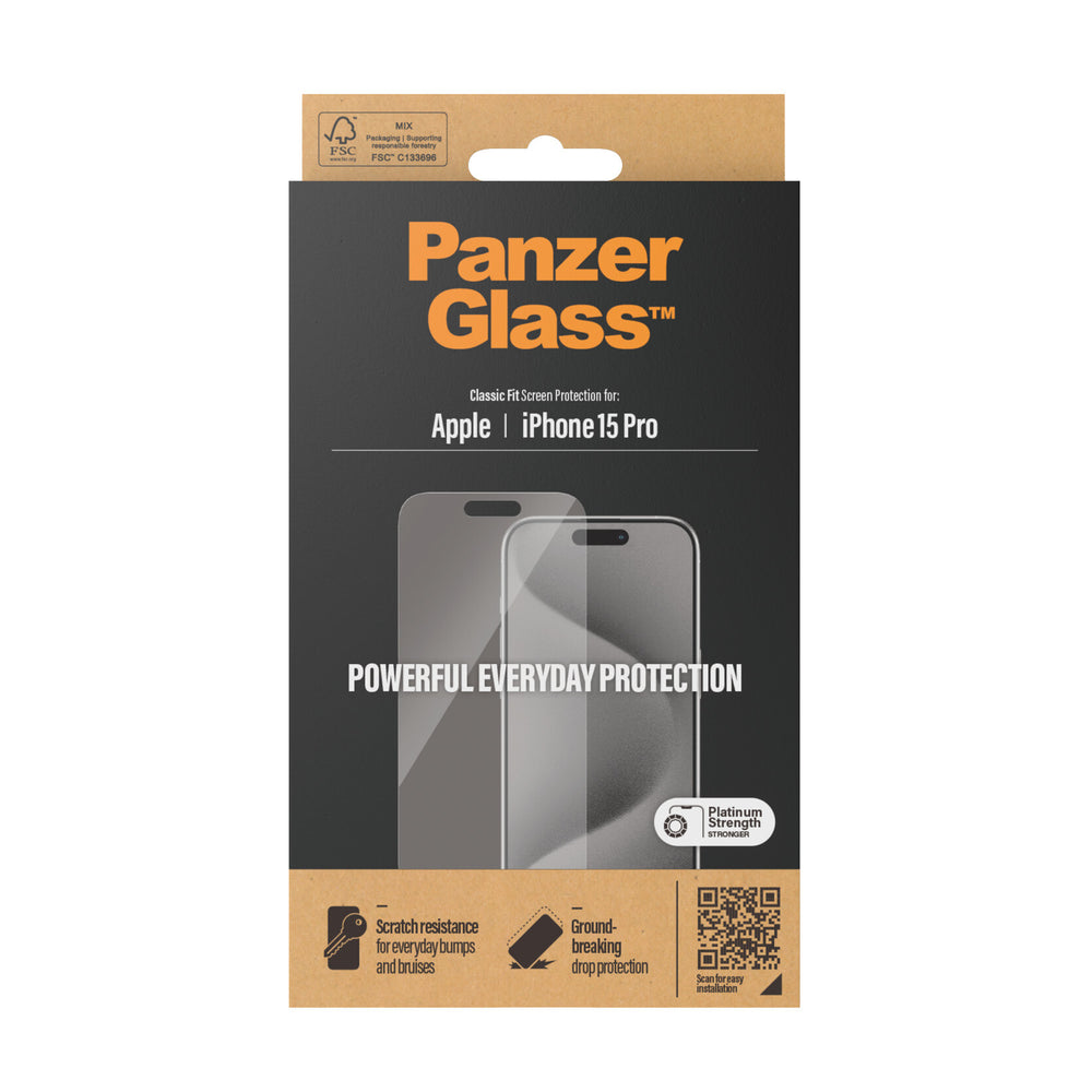 PanzerGlass Classic Fit Genomskinligt skärmskydd Apple 1 styck