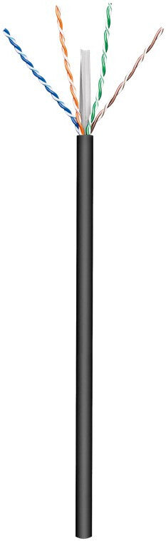 Goobay 77625 nätverkskablar Svart 100 m Cat6 U/UTP (UTP)