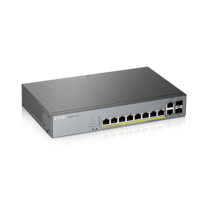 Zyxel GS1350-12HP-EU0101F nätverksswitchar hanterad L2 Gigabit Ethernet (10/100/1000) Strömförsörjning via Ethernet (PoE) stöd Grå