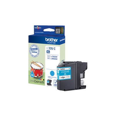 Brother LC22UC bläckpatroner 1 styck Original Cyan
