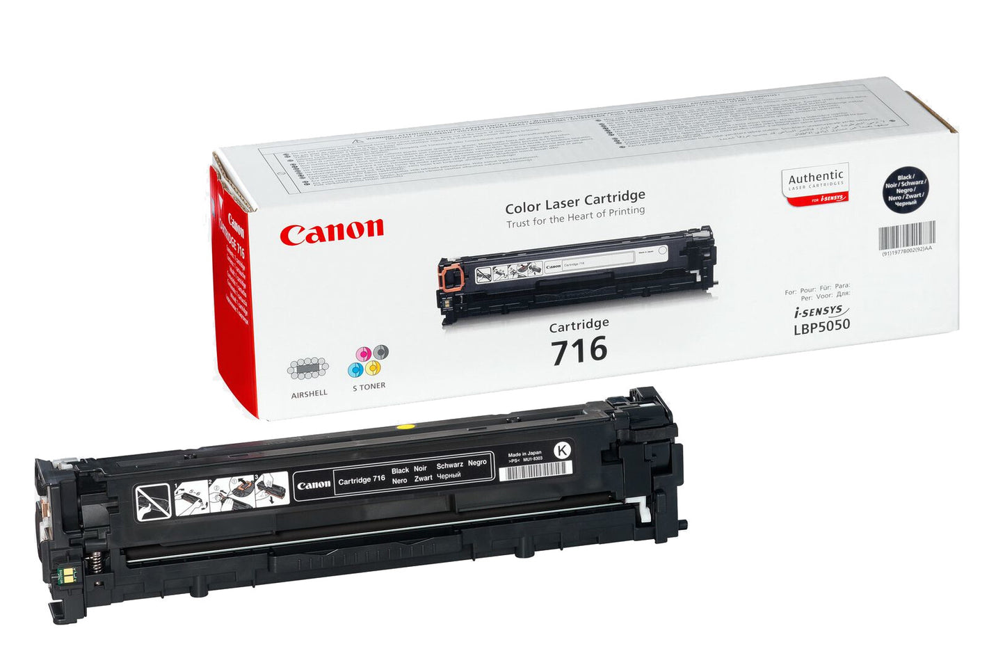 Canon Cartridge 716 Black Tonerkassett 1 styck Original Svart