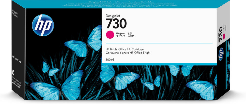 HP 730 300 ml magenta DesignJet-bläckpatron
