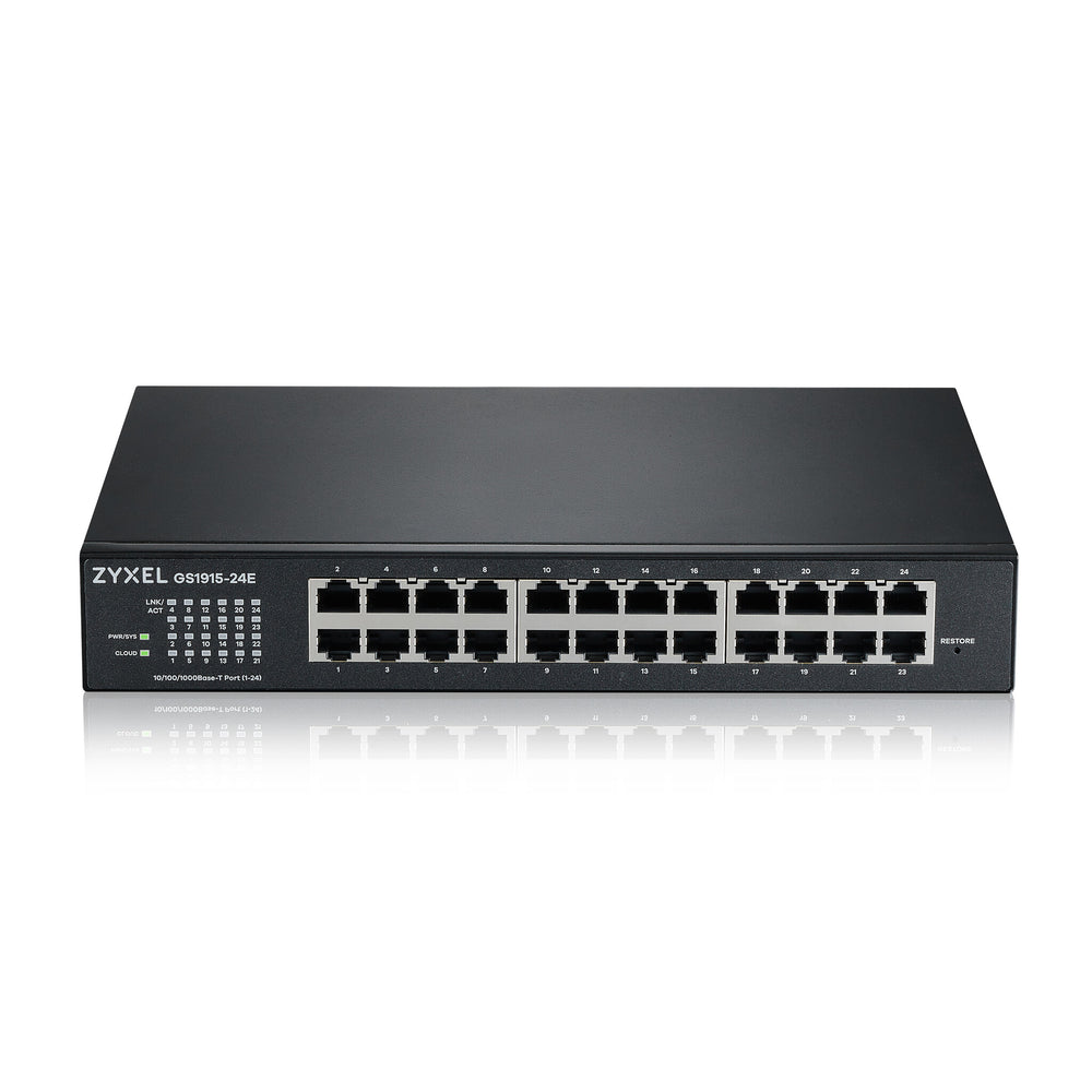 Zyxel GS1915-24E hanterad L2 Gigabit Ethernet (10/100/1000) 1U Svart