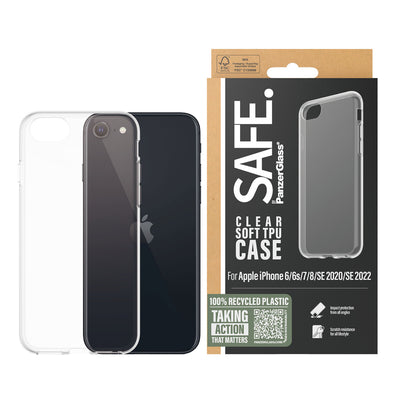 PanzerGlass SAFE Apple iPhone SE (3rd & 2nd Gen) and iPhone 8/7 Case - (SAFE95105) mobiltelefonfodral Omslag Transparent