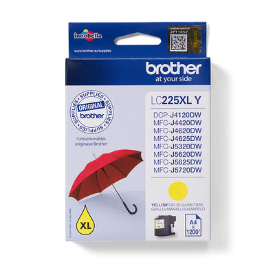 Brother LC225XLY bläckpatroner 1 styck Original