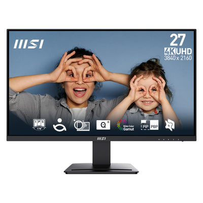 MSI Pro MP273U platta pc-skärmar 68,6 cm (27") 3840 x 2160 pixlar 4K Ultra HD Svart