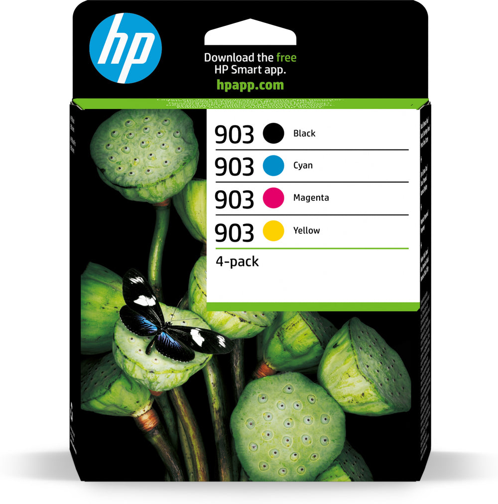 HP 903 4-pack originalbläckpatroner svart/cyan/magenta/gul