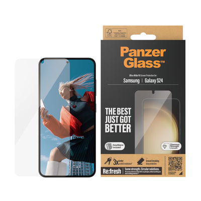 PanzerGlass Ultra Wide Fit Genomskinligt skärmskydd Samsung 1 styck