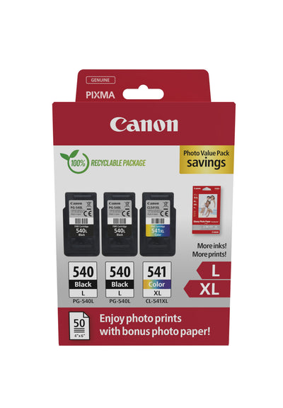 Canon 5224B015 bläckpatroner 3 styck Original Svart, Cyan, Magenta, Gul